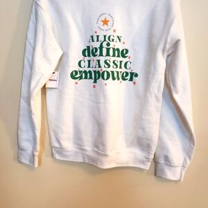 PUREBARRE small sweatshirt new with tags christmas